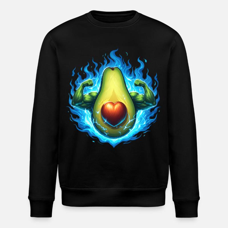 Starke Avocado - Stanley/Stella Unisex Bio-Sweatshirt ROLLER - Schwarz
