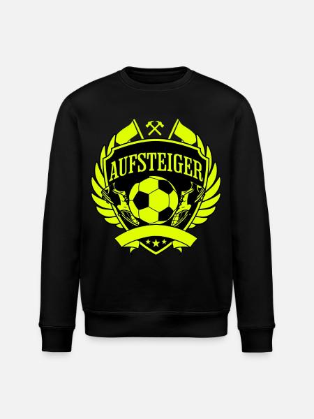 Aufsteiger Wappen Fußball - Stanley/Stella Unisex Bio-Sweatshirt ROLLER - Schwarz