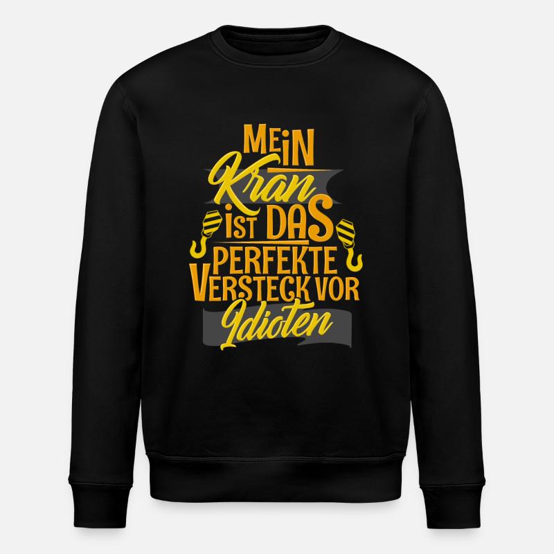 Kranführer - Stanley/Stella Unisex Bio-Sweatshirt ROLLER - Schwarz