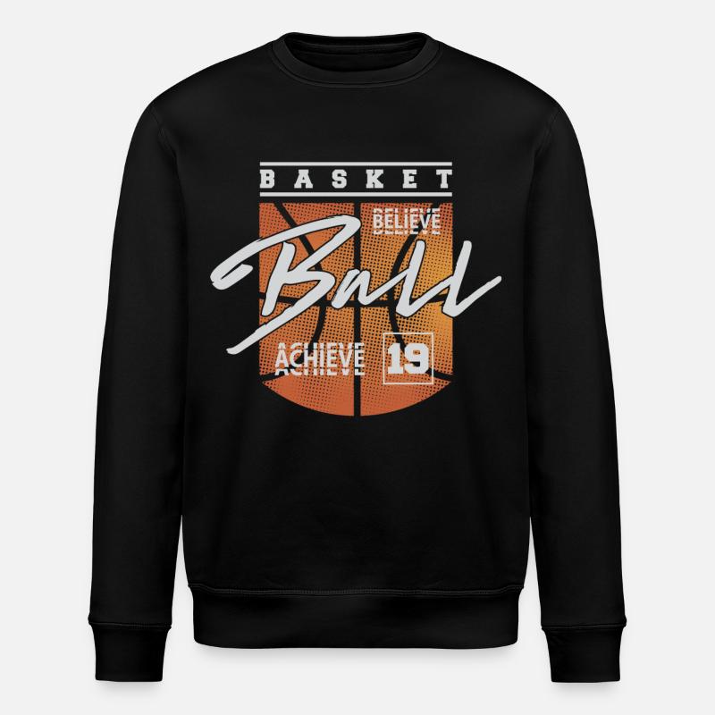 Basket-ball Joueurs de basket-ball - Sweat bio ROLLER Stanley/Stella Unisexe - noir
