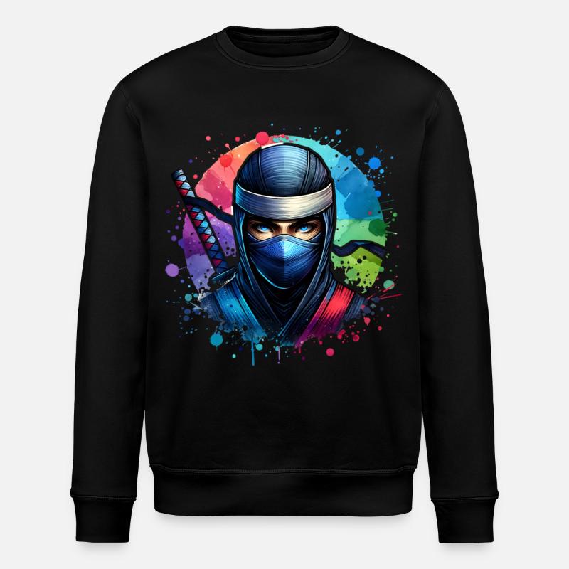 Ninja - Stanley/Stella Unisex Bio-Sweatshirt ROLLER - Schwarz