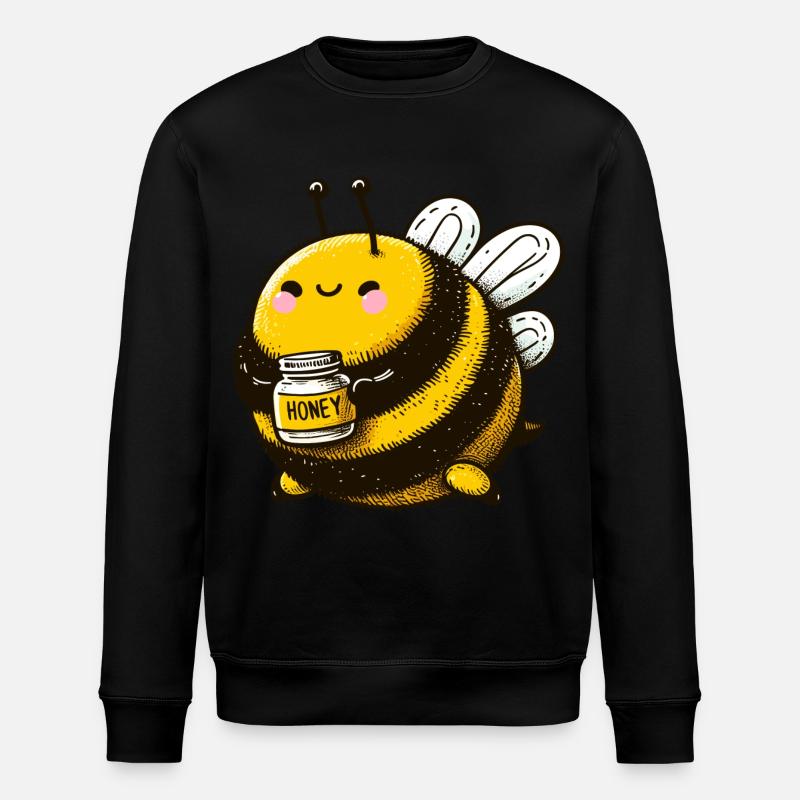 Chubby bee - Stanley/Stella ROLLER Unisex Organic Sweatshirt - black