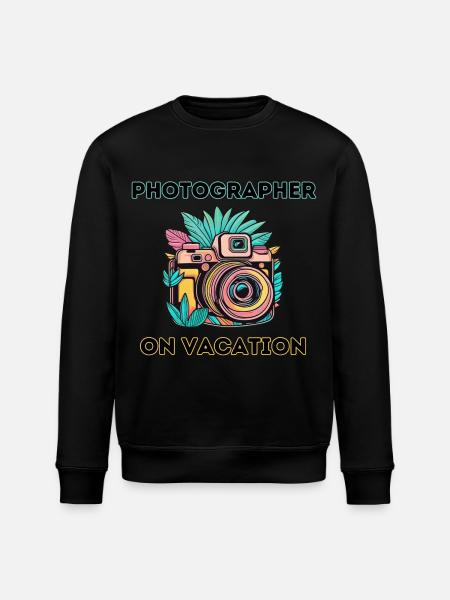 Fotograf im Urlaub - Stanley/Stella Unisex Bio-Sweatshirt ROLLER - Schwarz
