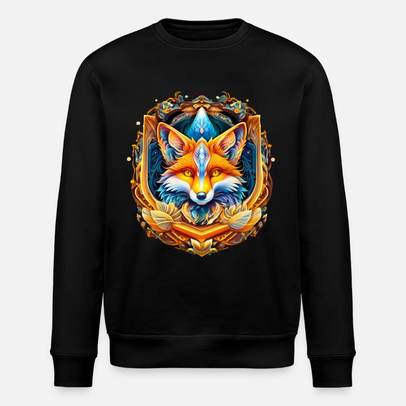 Mystifying Fox - Stanley/Stella Unisex Bio-Sweatshirt ROLLER - Schwarz