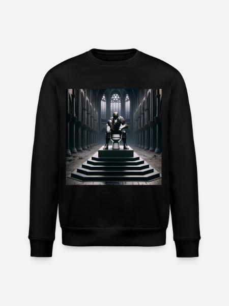 Fart Souls - Hollow Knight on Porcelain Throne #09 - Ekologisk sweatshirt ROLLER unisex från Stanley/Stella - svart