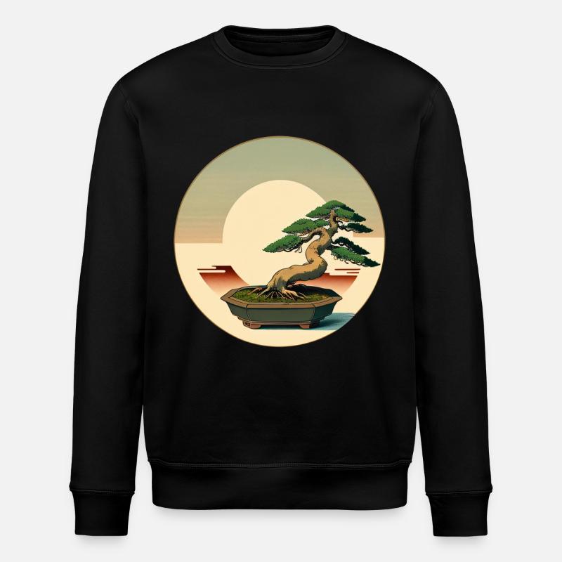 Bonsaï élégant - Sweat bio ROLLER Stanley/Stella Unisexe - noir