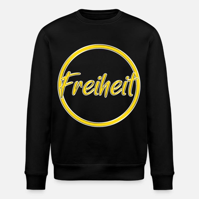 Freiheit - Stanley/Stella Unisex Bio-Sweatshirt ROLLER - Schwarz