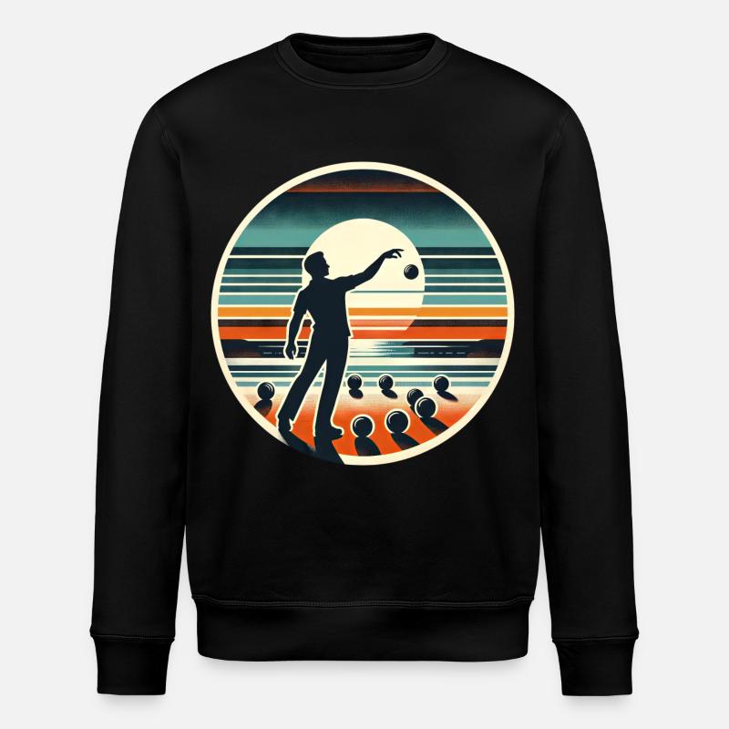 Boule Petanque - Stanley/Stella ROLLER Unisex Organic Sweatshirt - black