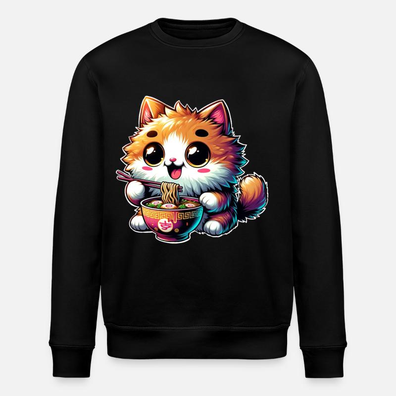 Chat Ramen Kawaii Anime - Sweat bio ROLLER Stanley/Stella Unisexe - noir