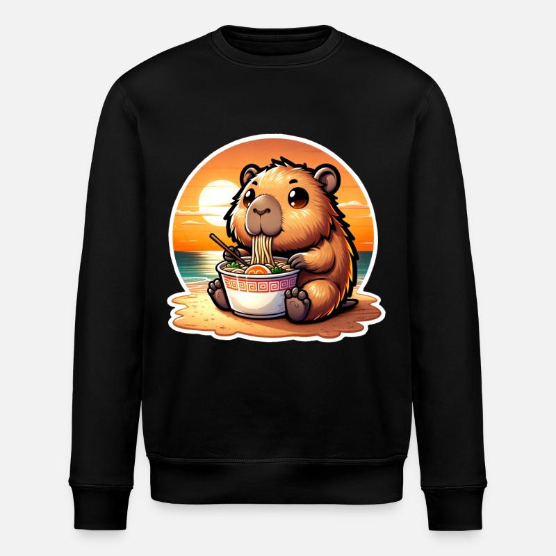 Capybara Ramen Kawaii Anime - Sweat bio ROLLER Stanley/Stella Unisexe - noir