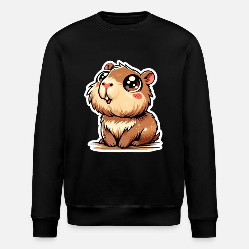 Capybara - Stanley/Stella Unisex Bio-Sweatshirt ROLLER - Schwarz