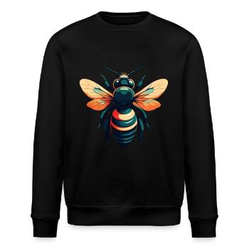 Abeille Dessin Animé Personnage Animal De Compagnie Coloré - Sweat bio ROLLER Stanley/Stella Unisexe - noir - Devant - Nik (191cm)