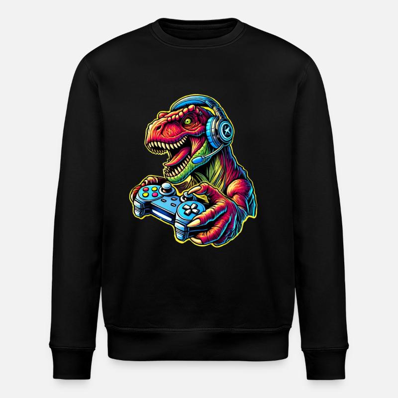 T Rex Gaming Gamer - Sweat bio ROLLER Stanley/Stella Unisexe - noir