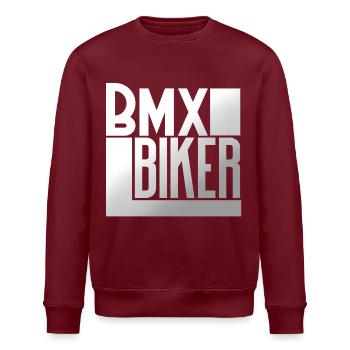 Bmx - Stanley/Stella Unisex Bio-Sweatshirt ROLLER - Burgunderrot - Vorne - Nik (191cm)
