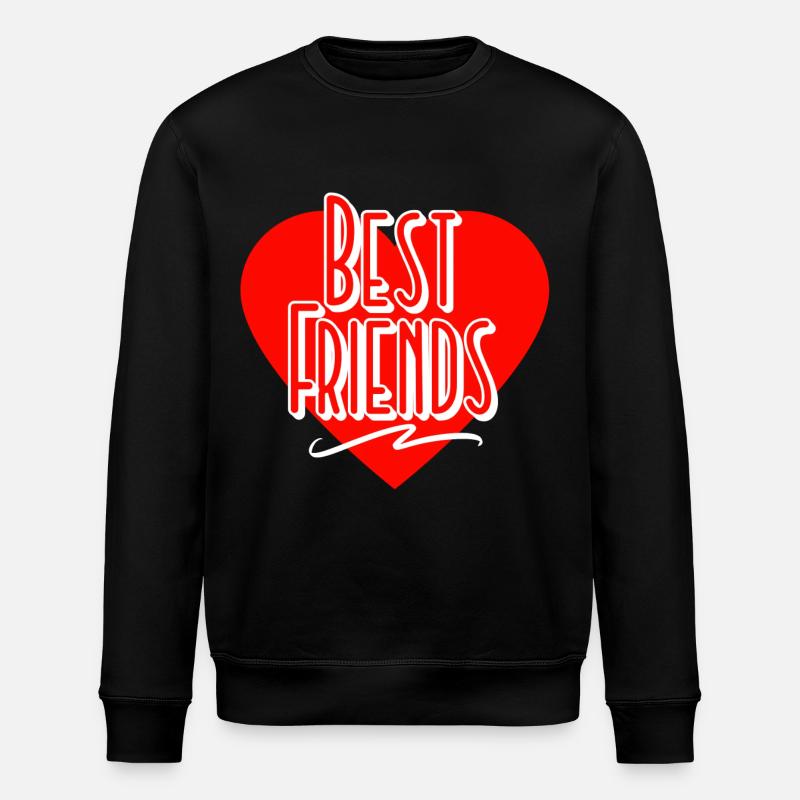 Beste Freunde - Stanley/Stella Unisex Bio-Sweatshirt ROLLER - Schwarz