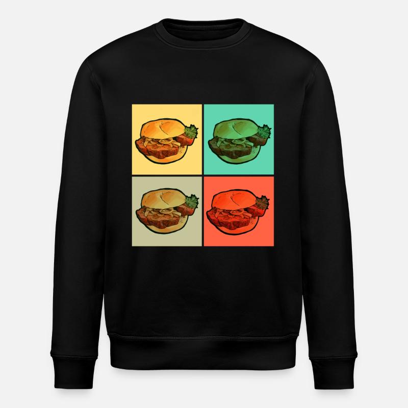 Leberkas Fleischkäse Buns - Stanley/Stella ROLLER Unisex Organic Sweatshirt - black