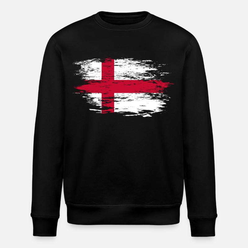 Drapeau anglais utilisé - Sweat bio ROLLER Stanley/Stella Unisexe - noir