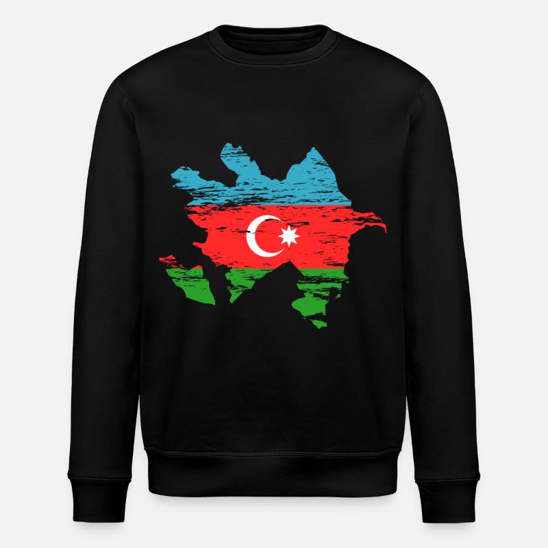 Carte de l’Azerbaïdjan utilisée - Sweat bio ROLLER Stanley/Stella Unisexe - noir