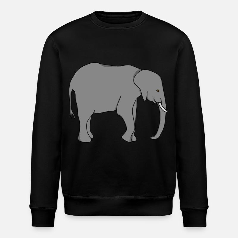 Éléphant Éléphant Maman Papa - Sweat bio ROLLER Stanley/Stella Unisexe - noir