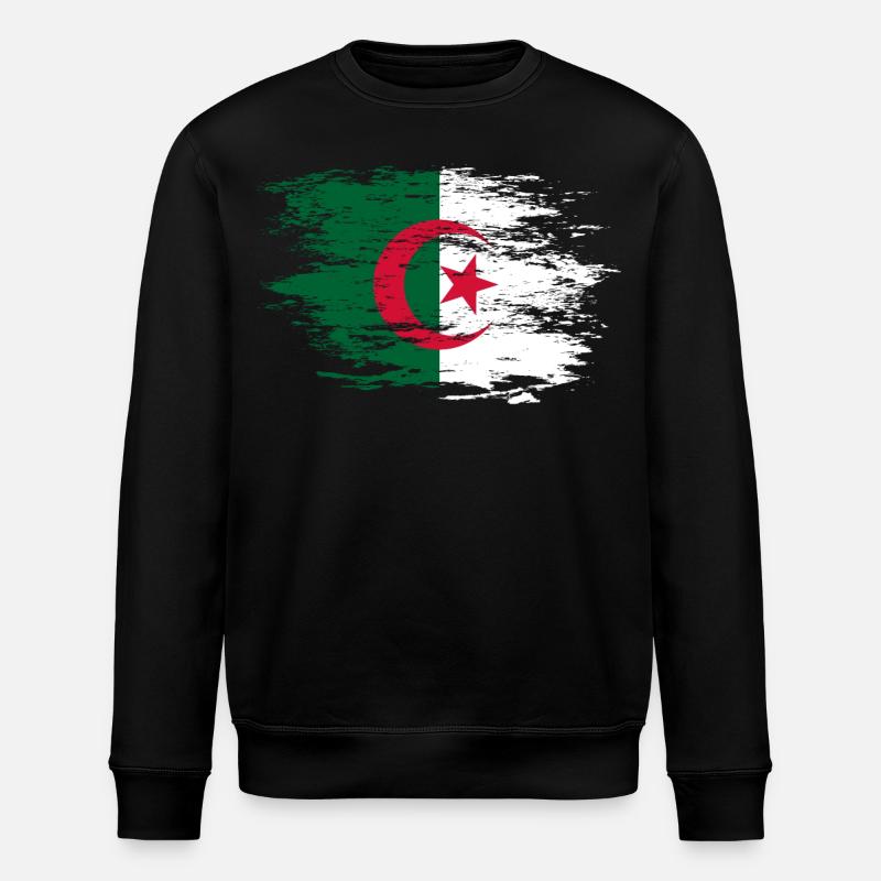 Drapeau de l’Algérie utilisé - Sweat bio ROLLER Stanley/Stella Unisexe - noir