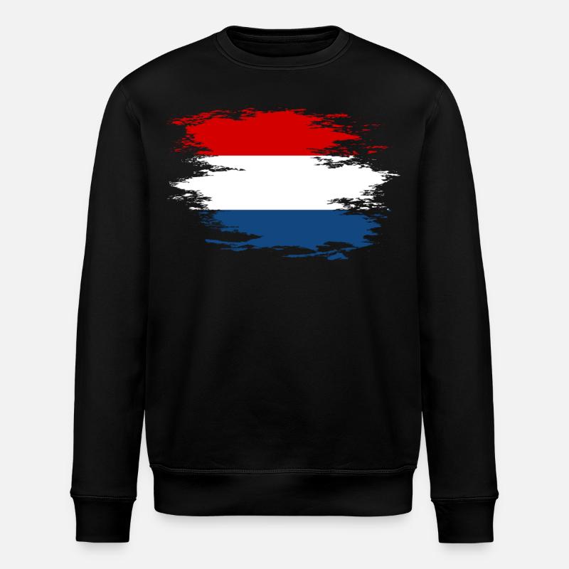 Drapeau hollandais utilisé design - Sweat bio ROLLER Stanley/Stella Unisexe - noir
