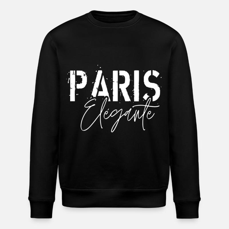 Paris Élégante - Sweat bio ROLLER Stanley/Stella Unisexe - noir