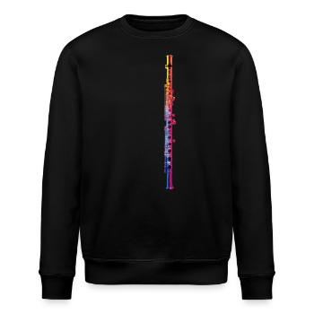 Querflöte - Stanley/Stella Unisex Bio-Sweatshirt ROLLER - Schwarz - Vorne - Nik (191cm)