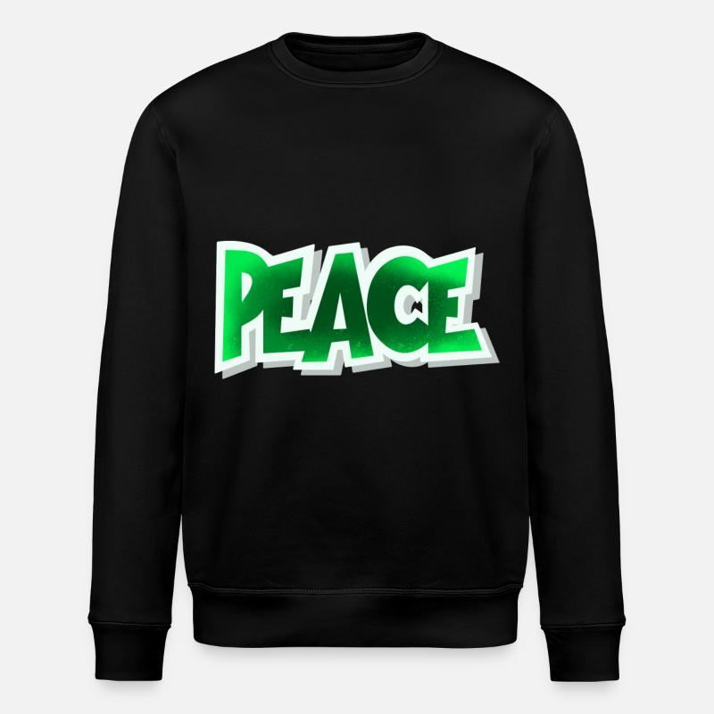 Paix - Sweat bio ROLLER Stanley/Stella Unisexe - noir