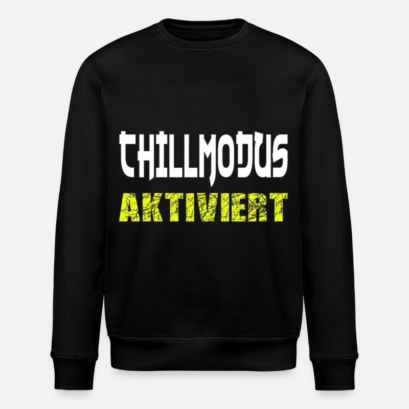 chillmodus aktiviert - Stanley/Stella Unisex Bio-Sweatshirt ROLLER - Schwarz