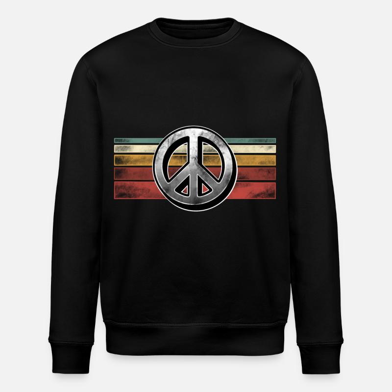 Paix - Sweat bio ROLLER Stanley/Stella Unisexe - noir