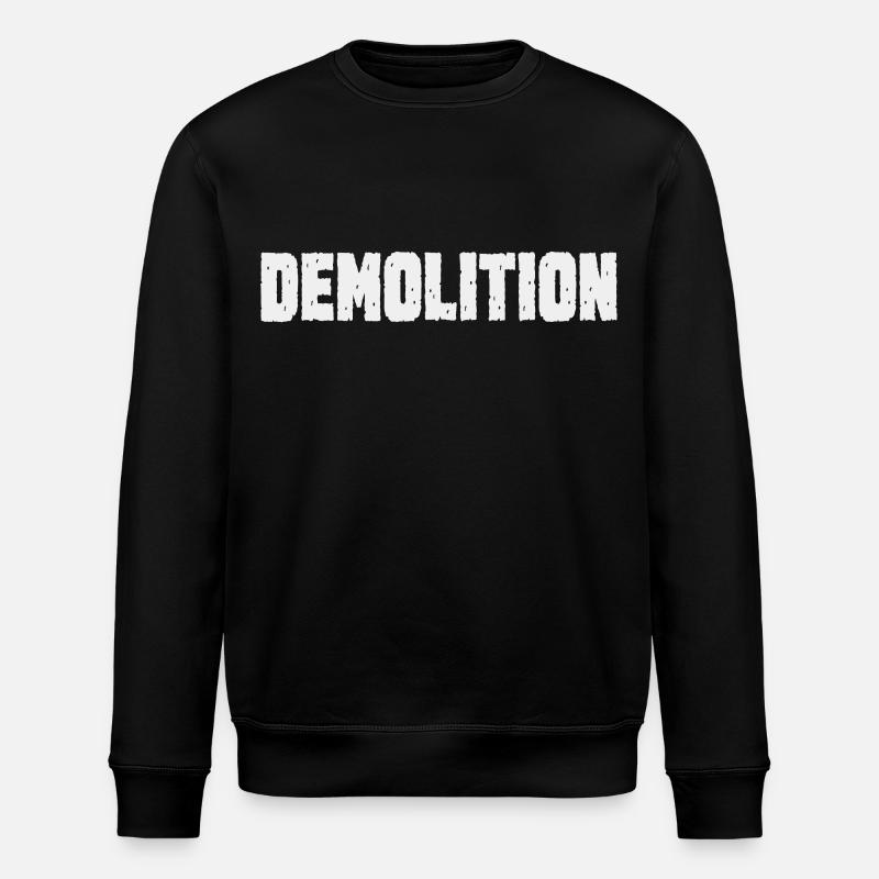 Power and Destruction Demolition - Stanley/Stella ROLLER Unisex Organic Sweatshirt - black