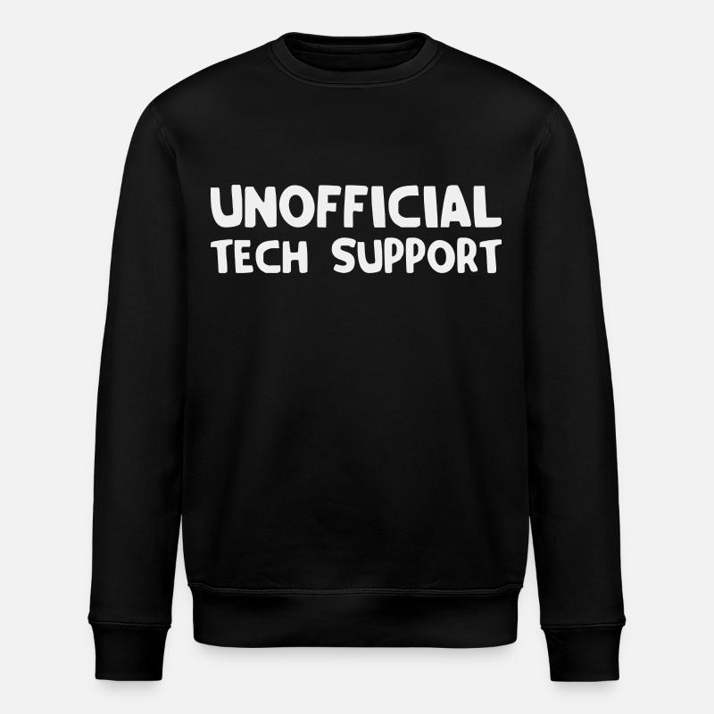 inoffizieller technischer Support - Stanley/Stella Unisex Bio-Sweatshirt ROLLER - Schwarz