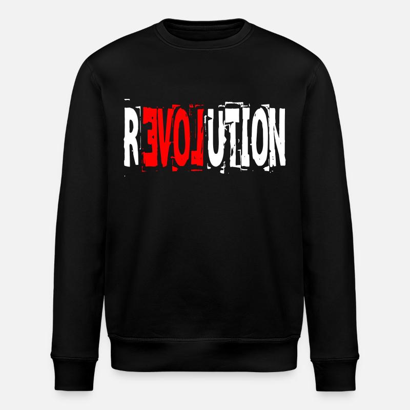 Révolution Amour - Sweat bio ROLLER Stanley/Stella Unisexe - noir