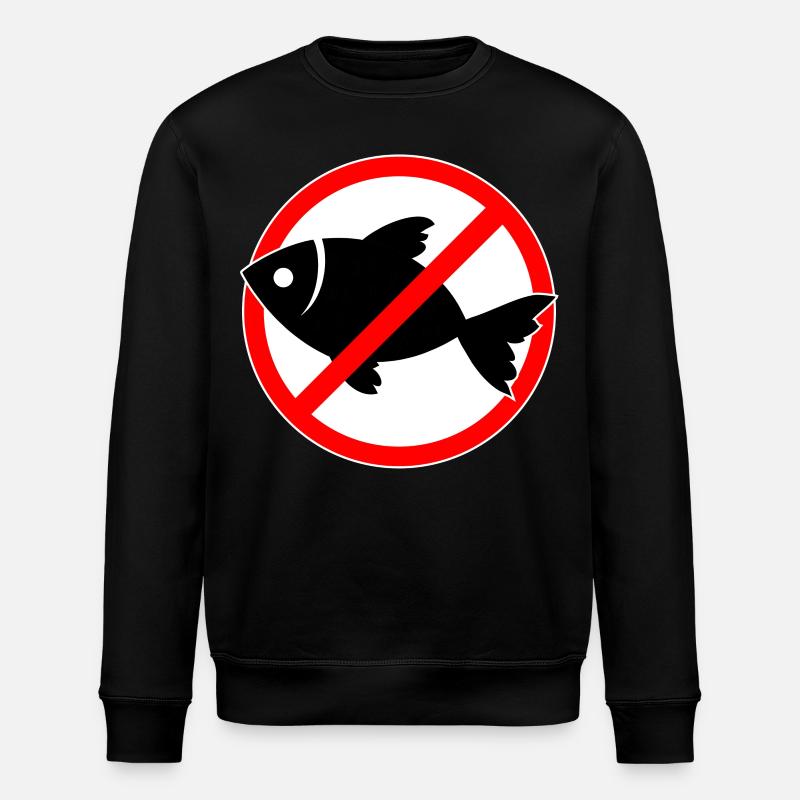 Fisch verboten - Fische - Stanley/Stella Unisex Bio-Sweatshirt ROLLER - Schwarz