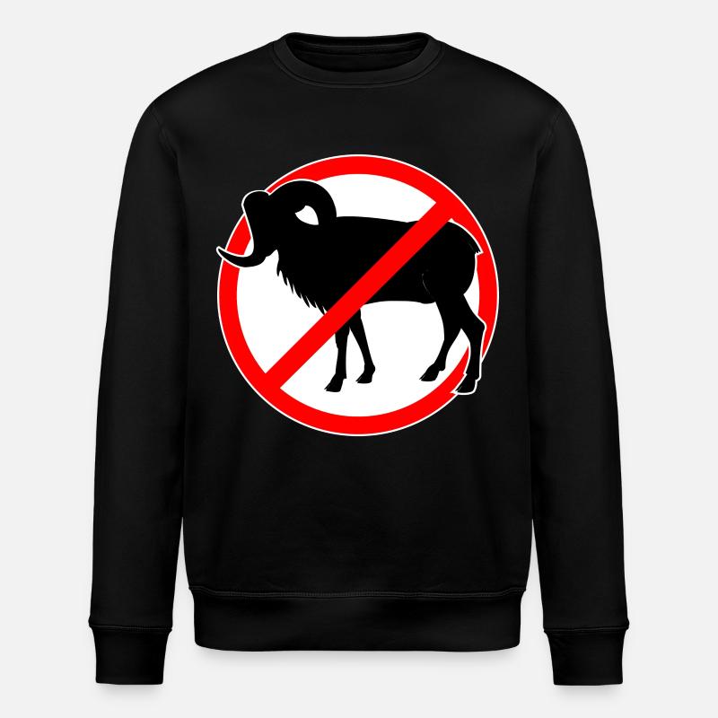 Ziegen oder Mufflons verboten - Ziege - Stanley/Stella Unisex Bio-Sweatshirt ROLLER - Schwarz