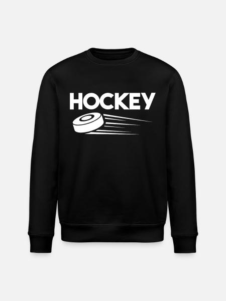 Eishockey Puck - Stanley/Stella Unisex Bio-Sweatshirt ROLLER - Schwarz