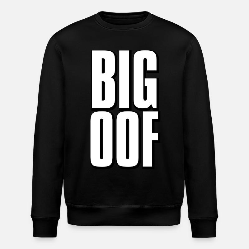 Großes oof Meme - Stanley/Stella Unisex Bio-Sweatshirt ROLLER - Schwarz