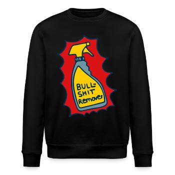 Reiniger, Bullshit Entferner - Stanley/Stella Unisex Bio-Sweatshirt ROLLER - Schwarz - Vorne - Nik (191cm)