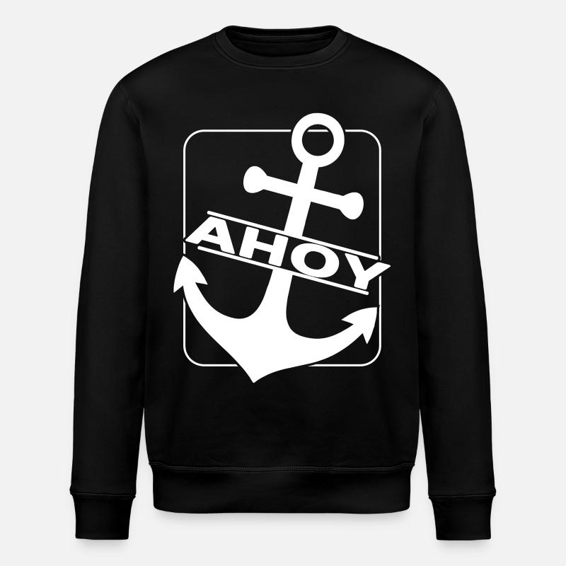 Ahoy Voilier Ancre - Sweat bio ROLLER Stanley/Stella Unisexe - noir