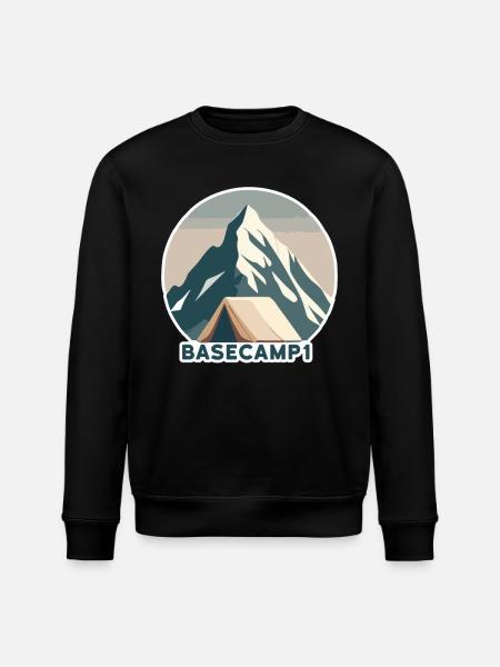 Mountaineer Base Camp 1 - Stanley/Stella ROLLER Unisex Organic Sweatshirt - black