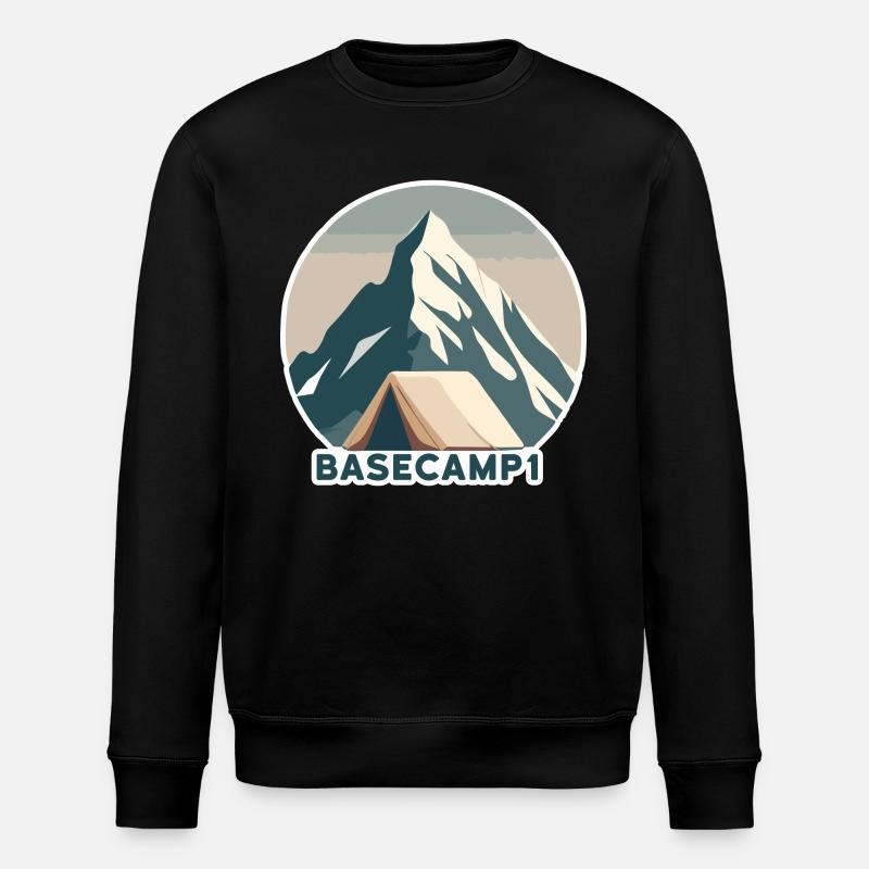 Mountaineer Base Camp 1 - Stanley/Stella ROLLER Unisex Organic Sweatshirt - black