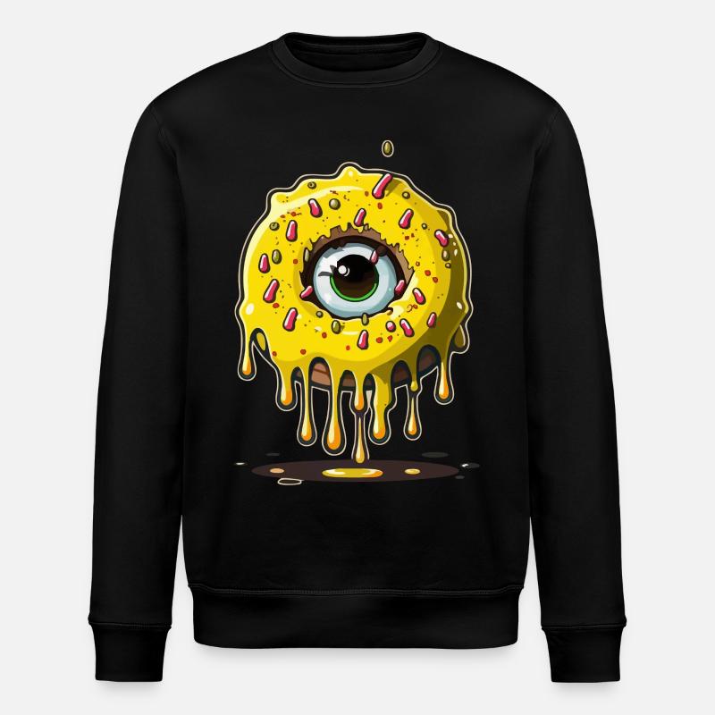 Beignet Monster Eye - Sweat bio ROLLER Stanley/Stella Unisexe - noir