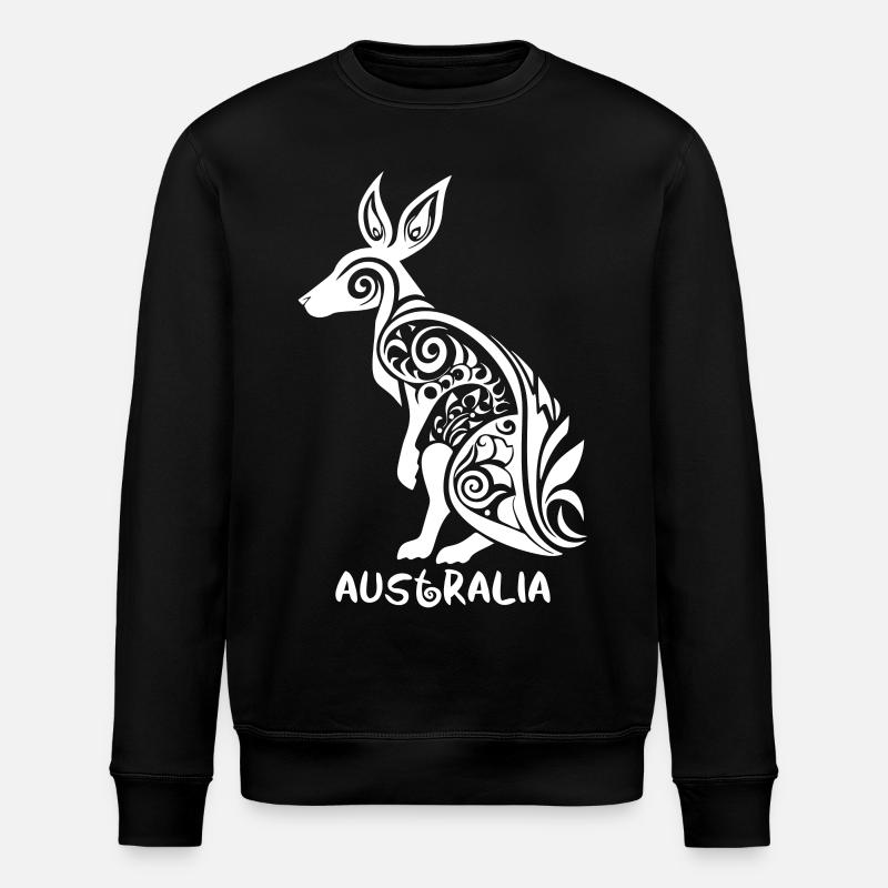 Symbole tribal – Kangourou d’Australie - Sweat bio ROLLER Stanley/Stella Unisexe - noir