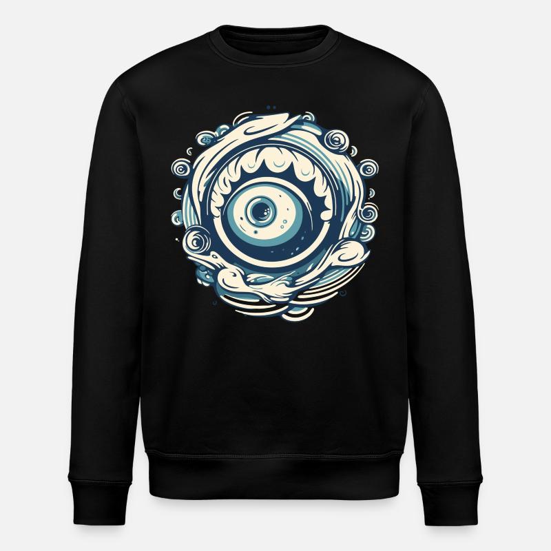 Aqua Wave Oeil - Sweat bio ROLLER Stanley/Stella Unisexe - noir