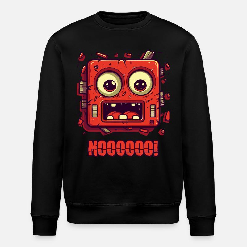 Non! Drôle de visage - Sweat bio ROLLER Stanley/Stella Unisexe - noir