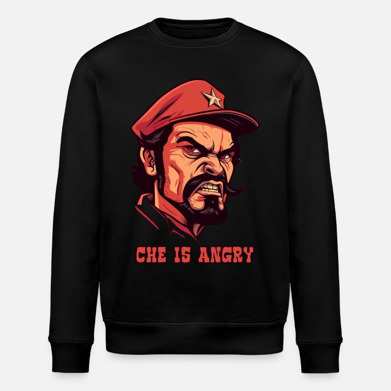 Che ist wütend - Stanley/Stella Unisex Bio-Sweatshirt ROLLER - Schwarz