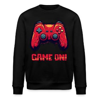 Manette de jeu robuste parody, jeu sur - Sweat bio ROLLER Stanley/Stella Unisexe - noir - Devant - Nik (191cm)