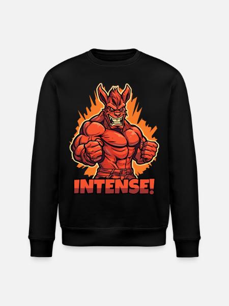 Muscular Beast: Intense - Stanley/Stella ROLLER Unisex Organic Sweatshirt - black