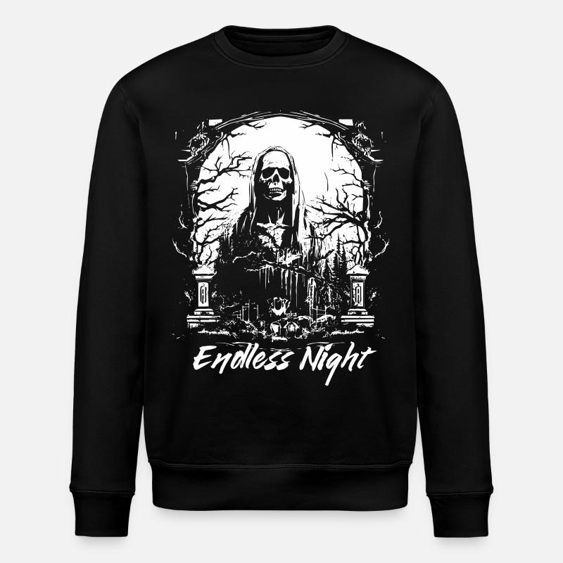 Endless Night Grim Reaper - Stanley/Stella ROLLER Unisex Organic Sweatshirt - black