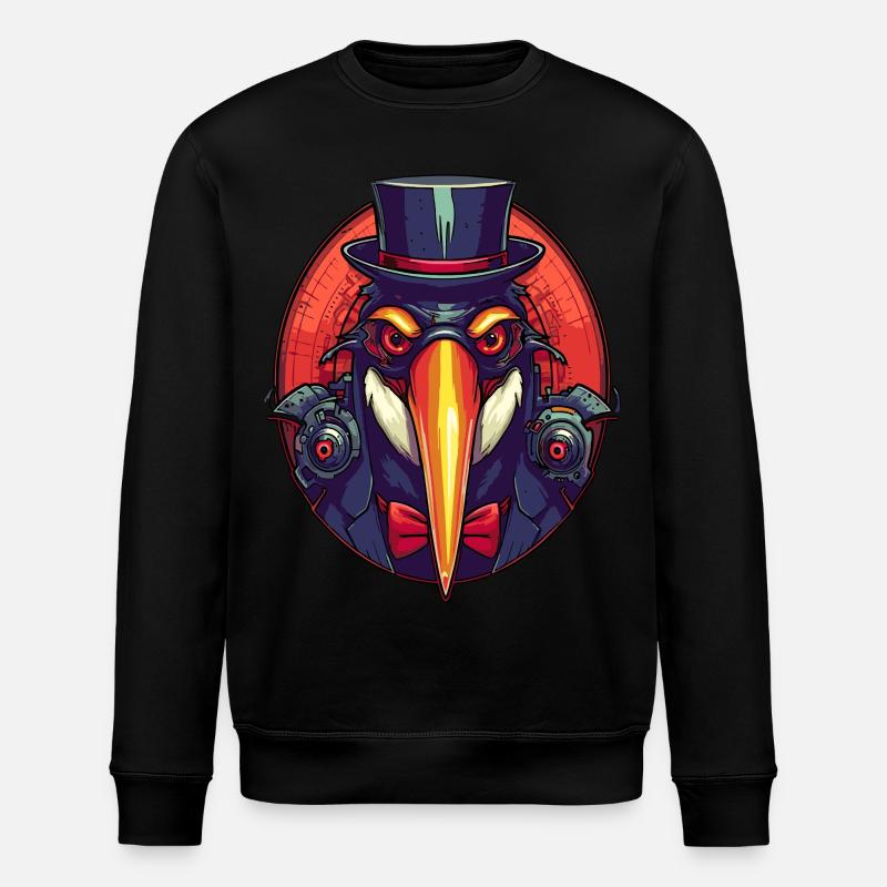 Pingouin gangster cool - Sweat bio ROLLER Stanley/Stella Unisexe - noir